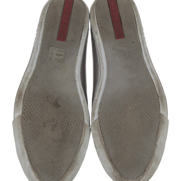 Prada sport leather colorblock pattern sneakers. Pre-owned. Size 38.5 - Picture 3 of 3